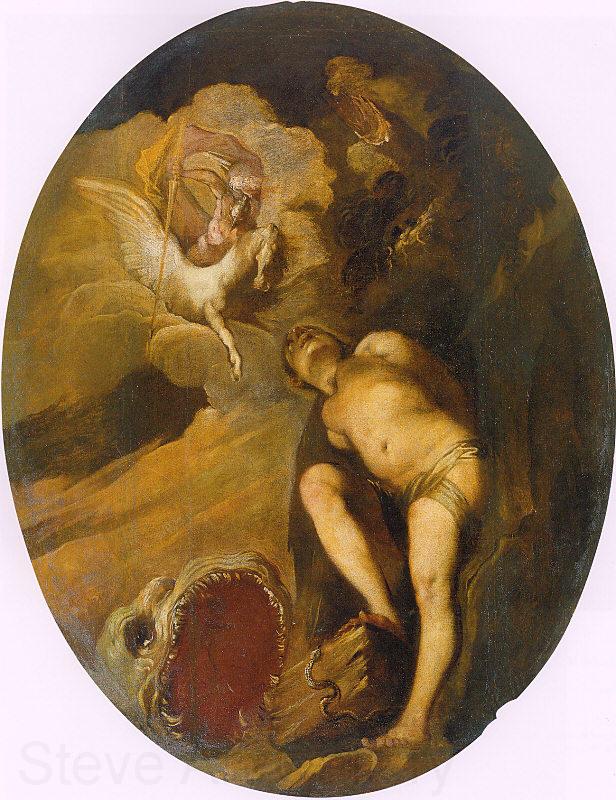 Maffei, Francesco Perseus Liberating Andromeda Spain oil painting art